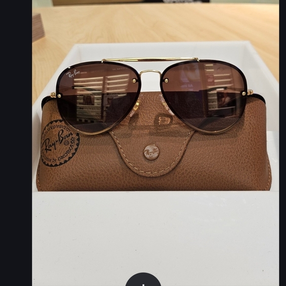 Ray-Ban Accessories - Ray-Ban Junior Gold Frame Wirh Gradient Brown Lenses